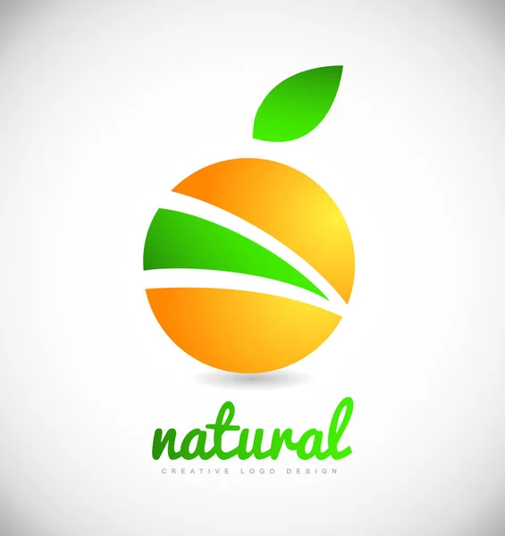 Дизайн логотипа фруктовой компании — стоковый вектор