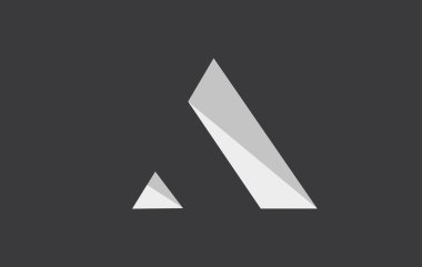 Alfabe harf basit logo simge tasarım