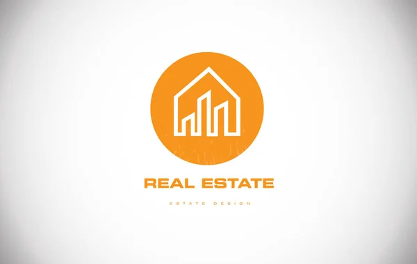 Real estate house home logo icon design — Stock Vector