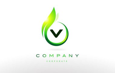 v Alfabe harf logo vektör simgesi tasarım