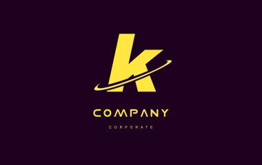 k küçük alfabe mor mektup logo vektör simgesi tasarım