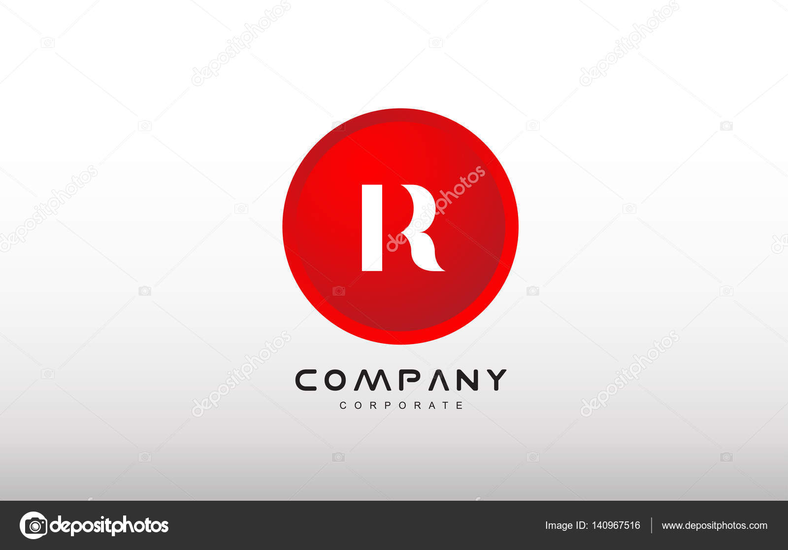Logo Red Circle With R R Letter Alphabet Red Circle Dot Logo Vector Design Stock Vector C Dragomirescu 140967516