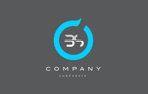 BS letter combination alphabet logo vector design — Stock Vector