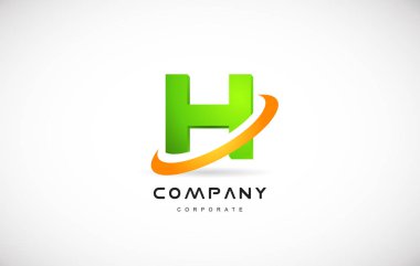 s şirket logosu yeşil harf alfabe 3d tasarım şablonu