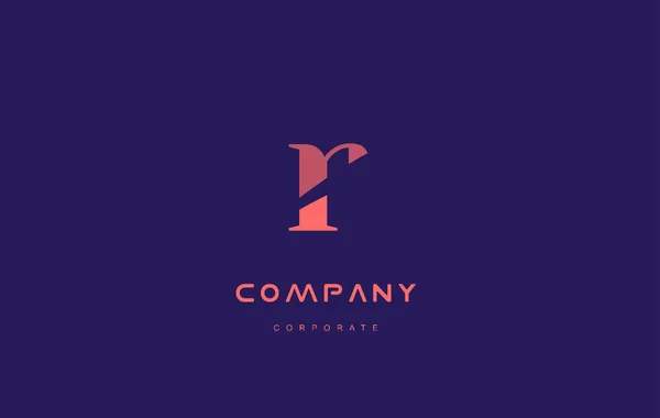 R company small letter logo icon design — Stock Vector