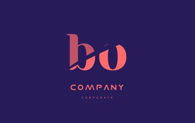 o b bo şirket küçük harf logo simge tasarım