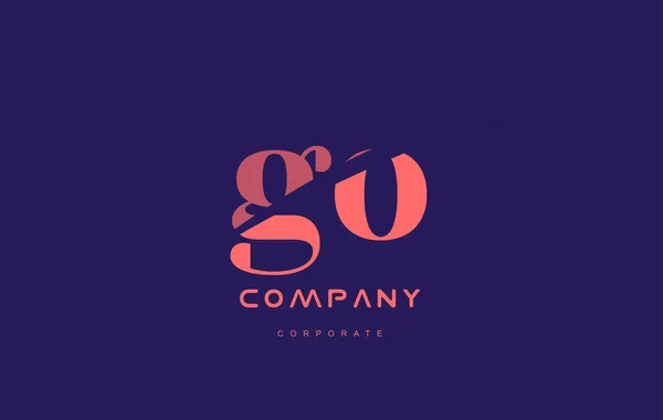 O g go azienda piccola lettera logo icona design — Vettoriale Stock