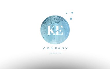 ke k e suluboya grunge vintage Alfabe harf logo