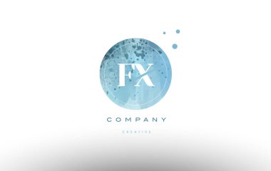 FX k suluboya grunge vintage Alfabe harf logo x