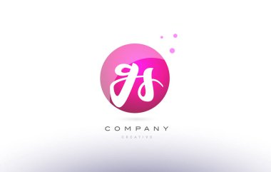 gs g s küre pembe 3d el Alfabe harf logo yazılı