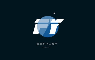 FY f y mavi beyaz daire büyük yazı tipi alfabe şirket mektup logosu