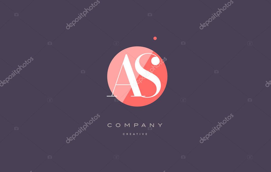As a s  retro vintage simple rhombus three 3 letter combination black white alphabet company logo line design vector icon template