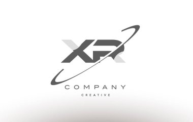 XR XR gri Alfabe harf logo swoosh