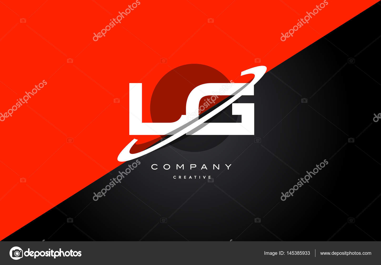 Lg L G Red Black Technology Alphabet Company Letter Logo Icon Stock Vector Royalty Free Vector Image By C Dragomirescu 145385933