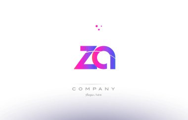 za z pembe modern yaratıcı alfabe mektup logo simge şablonu