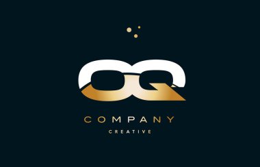 op o p sarı altın altın lüks Alfabe harf logo ICO beyaz