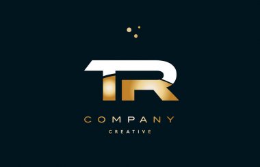 tr t r  white yellow gold golden luxury alphabet letter logo ico clipart