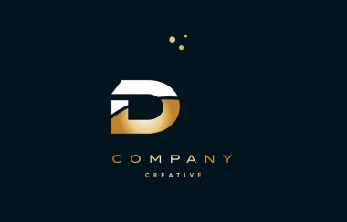 DX beyaz sarı altın altın lüks Alfabe harf logo ICO x d