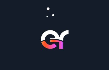 er e r pembe mor beyaz mavi Alfabe harf logo simge templat