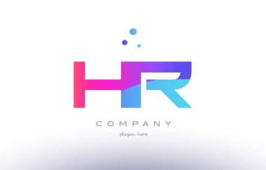 İK s r yaratıcı pembe mavi modern Alfabe harf logo simge temp