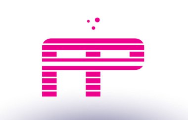 FP f p pembe mor çizgi şerit Alfabe harf logo vektör depo