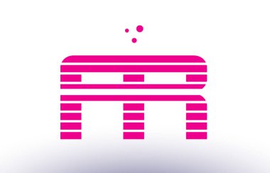 fr f r pembe mor çizgi şerit Alfabe harf logo vektör depo