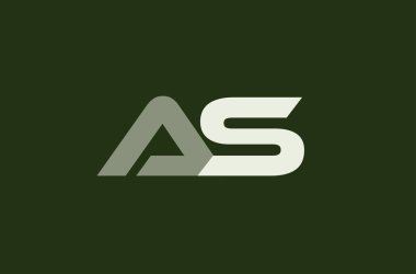 A S Alfabe harf logo simge şablonu şirket olarak 