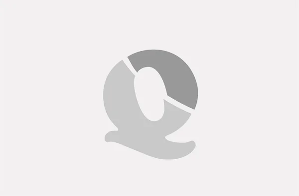 Q alfabeto letra logotipo icono plantilla empresa — Vector de stock