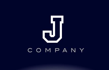  J Alfabe harf logo simge şirket