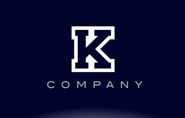K Alfabe harf logo simge şirket
