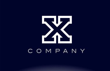  Alfabe harf logo simge şirket x