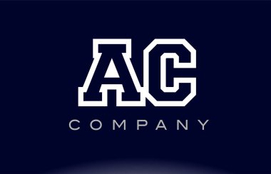  AC A C Alfabe harf logo simge şirket