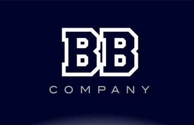 BB B B Alfabe harf logo simge şirket