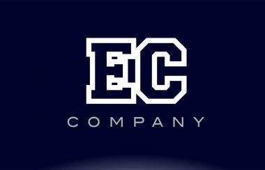  EC E C Alfabe harf logo simge şirket