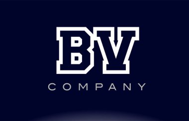  BV B V Alfabe harf logo simge şirket