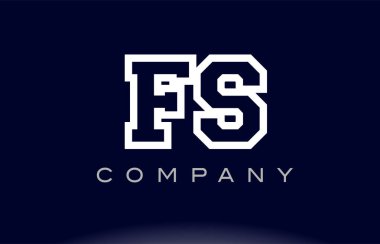  FS F S Alfabe harf logo simge şirket