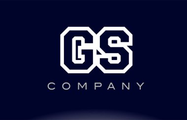 GS G S Alfabe harf logo simge şirket