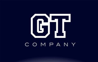 Gt G T Alfabe harf logo simge şirket