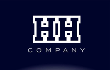 HH H H Alfabe harf logo simge şirket