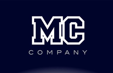 MC M C Alfabe harf logo simge şirket