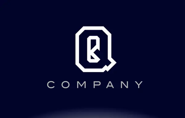 Q буква алфавита логотип компании — стоковый вектор