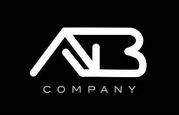 Lettera AB A B alfabeto logo icona modello vettoriale design — Vettoriale Stock