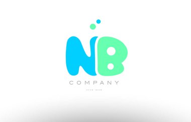 AAAAA alfabesi harfi mavi yeşil logo simge tasarım