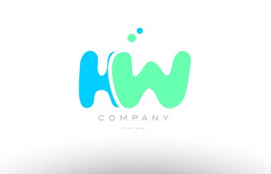 AAAAA alfabesi harfi mavi yeşil logo simge tasarım