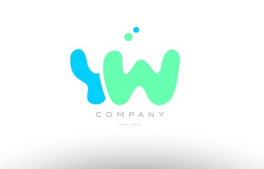 AAAAA alfabesi harfi mavi yeşil logo simge tasarım