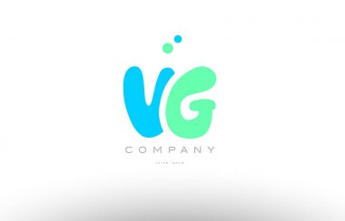 AAAAA alfabesi harfi mavi yeşil logo simge tasarım