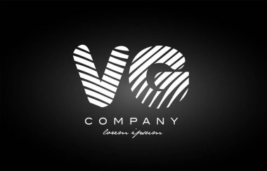 VG V G harfi alfabe logo siyah beyaz simgesi tasarım