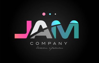 J bir m üç harf logo simge tasarım jam