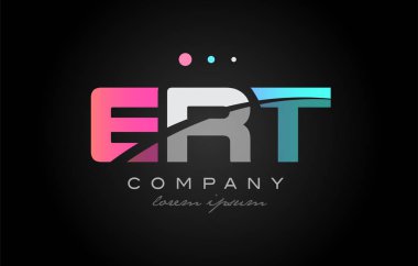 ERT e r t üç harf logo simge tasarım