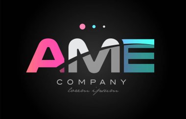 AME bir m e üç harf logo simge tasarım